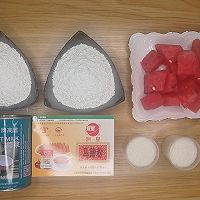 西瓜椰汁马蹄糕做法，千层马蹄糕制作方法，糕点详细教程的做法图解1