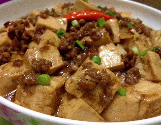 肉末酱豆腐