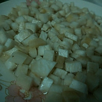 杏鲍菇肉丁扒内脂豆腐的做法图解2
