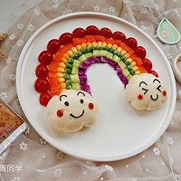 彩虹蔬菜馒头沙拉#丘比沙拉汁#的做法图解15
