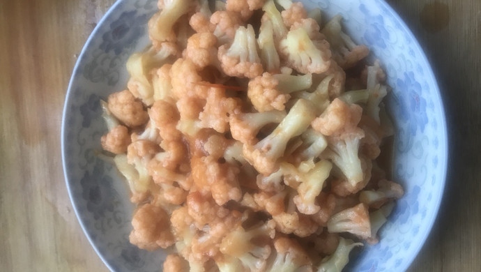 番茄炒花菜