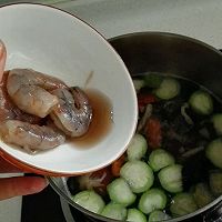 ＃寻人启事第二季＃丝瓜虾汤面的做法图解10