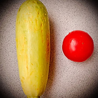 【减肥菜】西红柿炒西葫芦的做法图解1