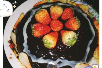 电饭煲蛋糕之草莓巧克力