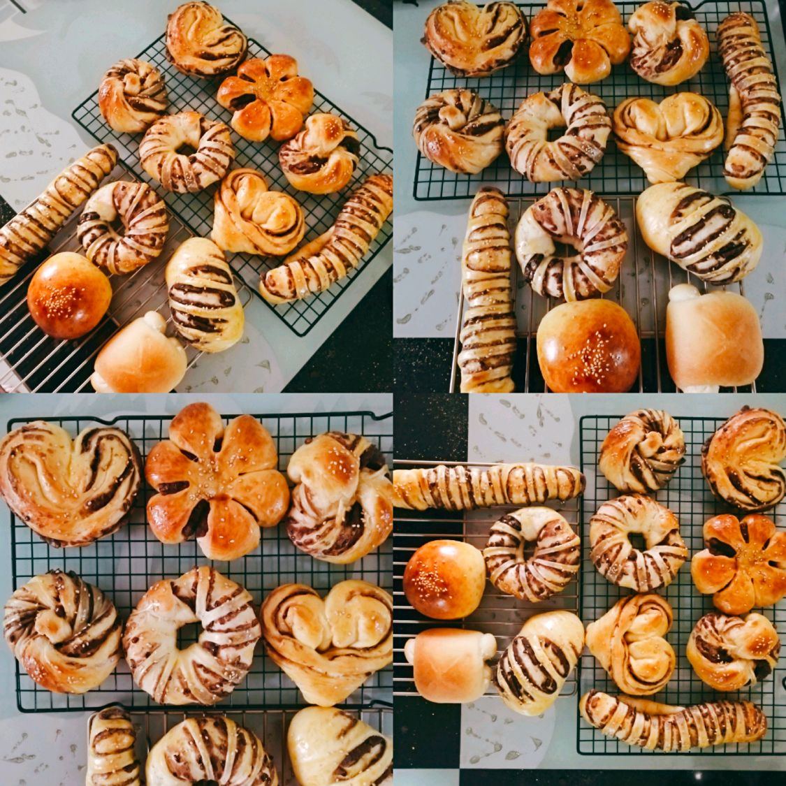10个简单花样面包造型图片