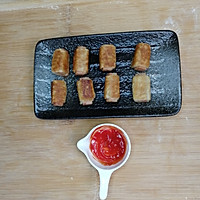 午餐肉酥皮卷制作教程,一个手抓饼就可以做，不用和面，酥得掉渣的做法图解5