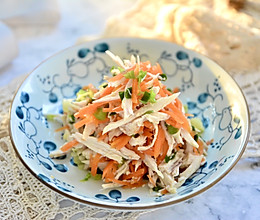 葱油味手撕鸡肉的做法