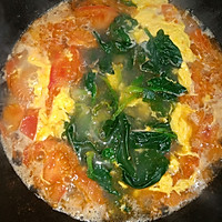 西红柿菠菜鸡蛋汤的做法图解5