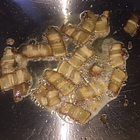 蒜苔炒腊肉的做法图解3