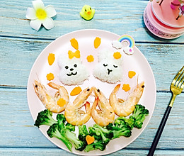 小兔子饭团—云朵和莎莎的做法