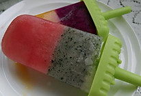 无添加自制水果冰棒——双色果的做法