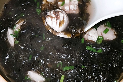 潮汕肉丸紫菜汤