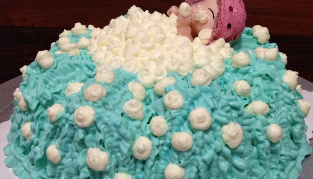 泡泡浴娃娃--送给闺蜜的生日蛋糕的做法