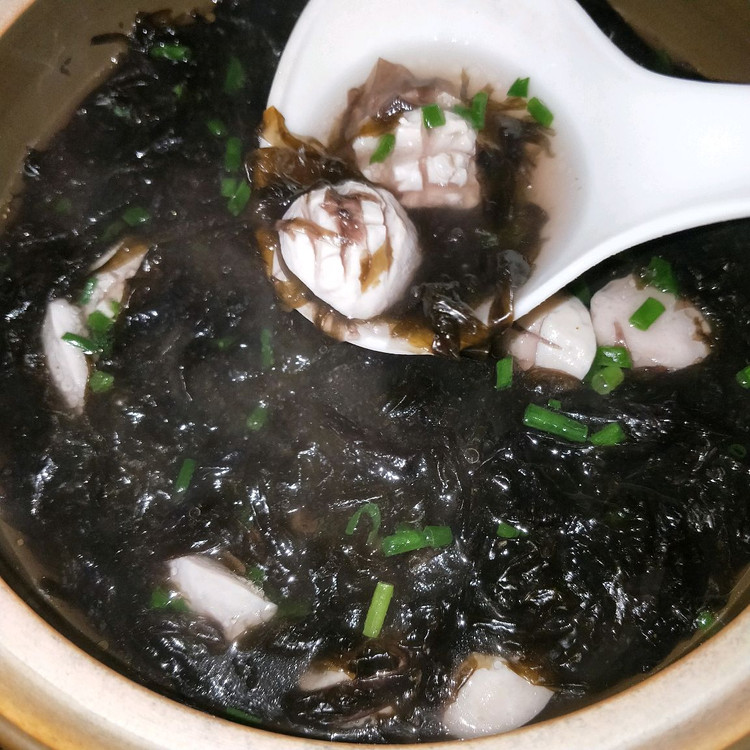 潮汕肉丸紫菜汤的做法