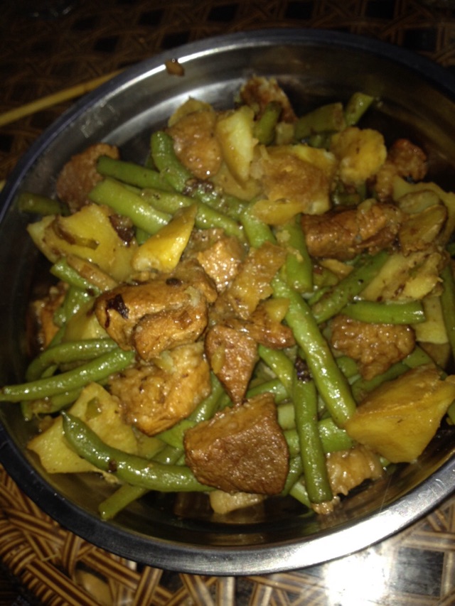 东北豆角炖肉