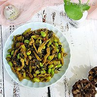 #太太乐鲜鸡汁蒸鸡原汤#超下饭的雪菜毛豆肉丝的做法图解9