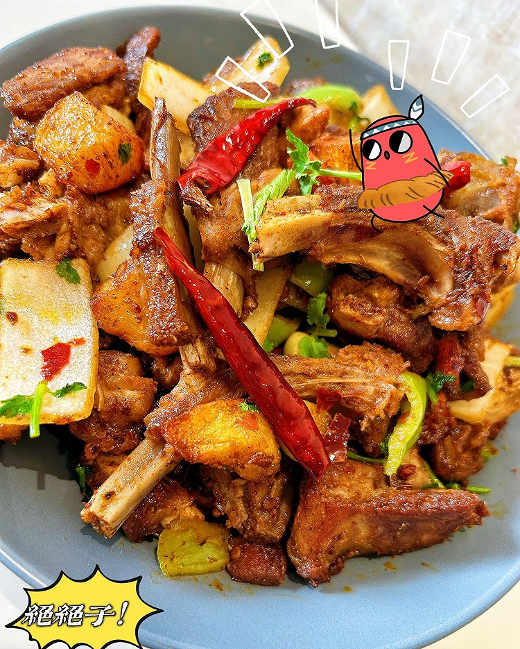 干锅孜然羊排的做法