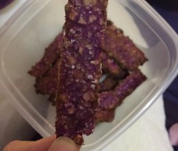 紫薯燕麦饼干的做法