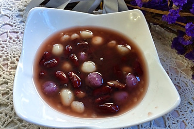 红豆西米汤圆