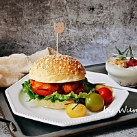 奥尔良烤鸡腿堡的做法图解15
