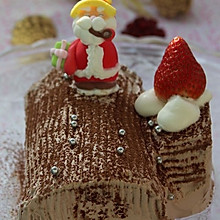 圣诞节一定要吃的 最经典的蛋糕 --- 圣诞树根蛋糕