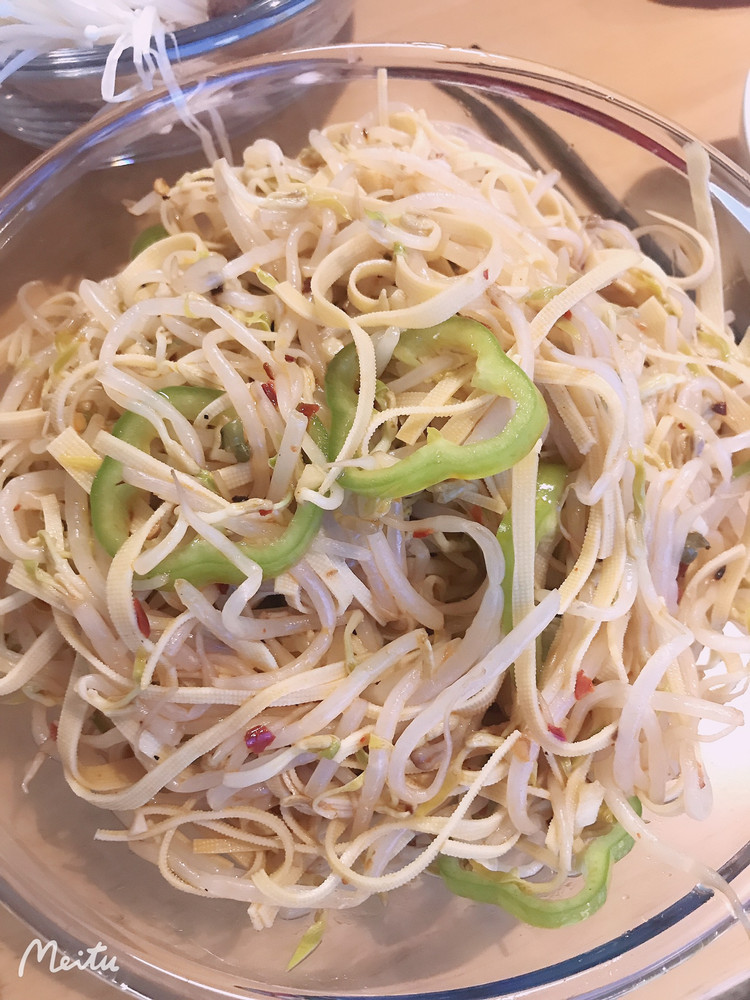 爽口解腻  豆芽凉菜的做法