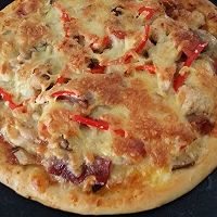 培根鸡肉披萨（内附披萨酱做法）的做法图解5