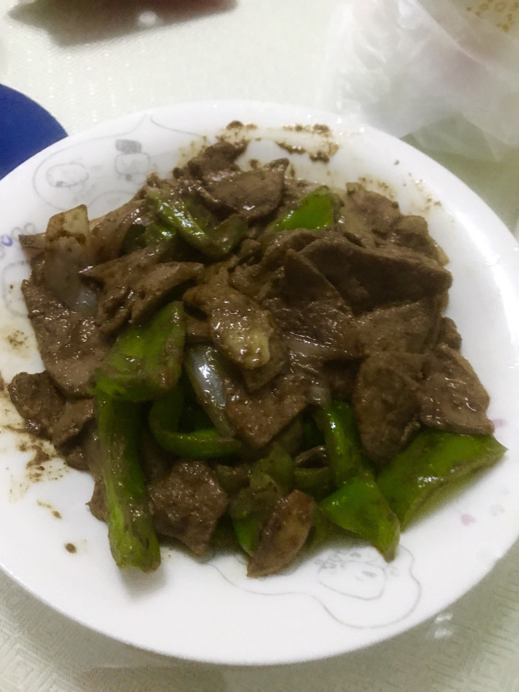 酱爆猪肝+浇头做法的做法