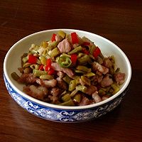 酸豆角炒肉的做法图解4