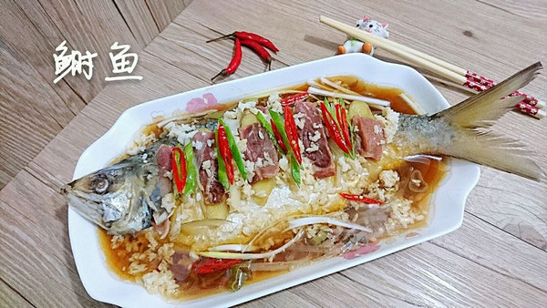 醪糟酒酿蒸鲥鱼【附：10秒大葱切丝妙招】