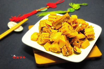 玉米菌菇烧排骨
