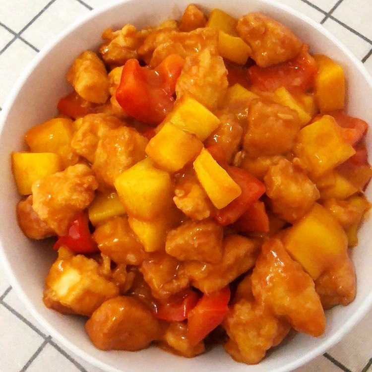 低脂版菠萝咕咾肉的做法