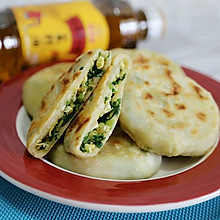 小白菜干虾鸡蛋饼