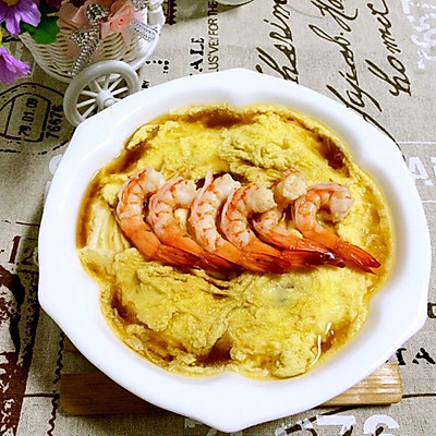 虾仁豆腐鸡蛋羹