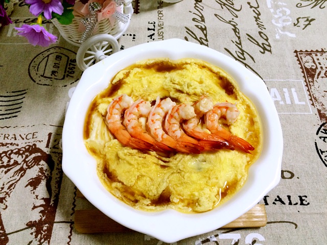 虾仁豆腐鸡蛋羹