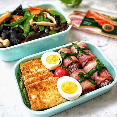 清炒时蔬培根饭团食谱
