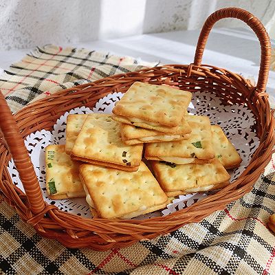 快手小零食 香葱牛轧苏打饼干