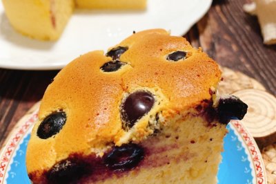 蓝莓伪乳酪（酸奶）蛋糕（6寸，低脂低糖无油）