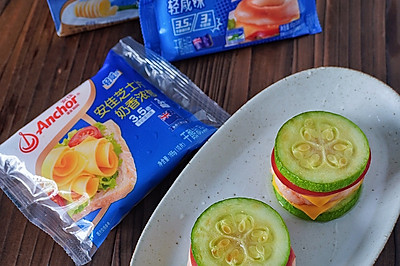 低卡高蛋白，营养美味的芝士蔬菜虾堡