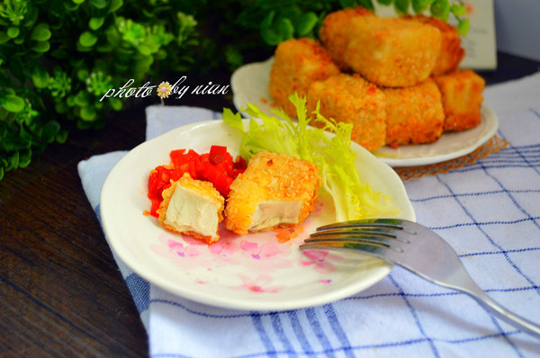 外酥里嫩，油炸豆腐（燕麦混搭）