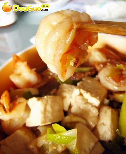 豆腐的极致做法——猴头菇鲜虾烧豆腐的做法