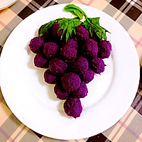 蜂蜜紫薯葡萄的做法图解2