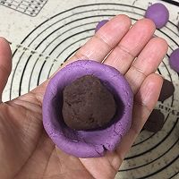 拍饼子，烙锅边---紫薯换个法子吃的做法图解6