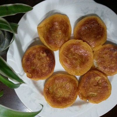 非油炸红薯香蕉饼