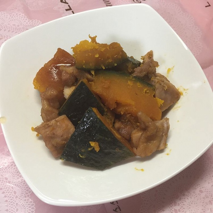 快手版日式鸡肉炖南瓜的做法