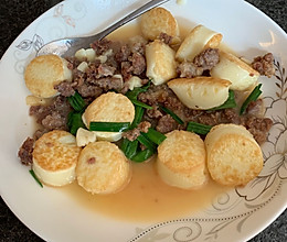 肉糜炖日本豆腐，简单美味家常菜的做法