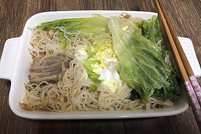 排骨蒸米丝