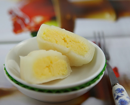 奶黄馅冰皮月饼的做法