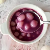 紫薯山药小圆子，颜色超梦幻的夏日小甜品的做法图解14