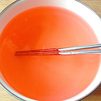 桂花蜜桃红豆冰粉的做法图解2